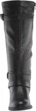 White Mountain Loyal Tall Shaft Wide Calf Boots Wide Calf Shoes Black 6.5M-WC