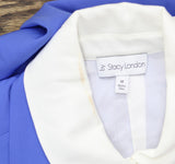 By Stacy London Blazer with Attached Button-Up Shirt Periwinkle Blue Multi M