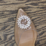 A New Day Women's Misty Slingback Heels 88870828 Clear Brown 8.5M