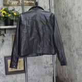 Wild Fable Womens Boxy Faux Leather Jacket 94719188 Black L