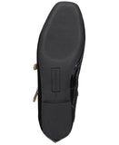 Sun + Stone Womens Cecillee Triple Strap Mary Jane Flats Black Patent 8M