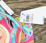 Trina Turk Womens Banded Tankini Venus Swim Top 3313555 Multi Pink 12