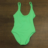 Salt + Cove Scoop Back Juniors Swim One Piece Swimsuit Mint Tea Green S
