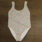 Cotton On Neck Cheeky Coverage Floral Print One Piece Swimsuit White Multi XL