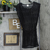 Merona Womens Crochet Belted Swimsuit Cover Up Dress 167096949761d9 Black S