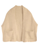 Style & Co. Womens Solid Scarf Wrap with Pockets Ruana SC9742501 Oat Brown