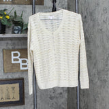 LC Lauren Conrad Womens Knit Button Front Sweater 166173be6c7ede Light Brown S