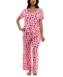 Roudelain Womens Valentines Fairytale Pajama Pants EJJE319M Cowgirl Pink XL