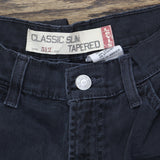 Levi's Womens Y2K Vintage 512 Classic Slim Taper Jeans Black Multi 8 Long
