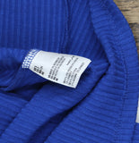 INC International Concepts Womens Knit Square Neck Ribbed Tank Top Marine Blue S
