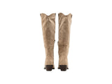 DV Dolce Vita Womens Kit Western Knee High Cowboy Boot Faux Suede Stone Brown 8M