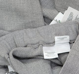 Kasper Straight Leg Pocketed Pull On Elastic Back Trouser Pants Pebble Gray L