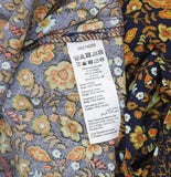 Avenue Plus Floral Print V Neck Flutter Sleeve Border Dress Dark Orange 22W/24W