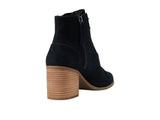 Toms Womens Suede Evelyn Lace-up Ankle Boot 10020231 Black Suede 8.5M