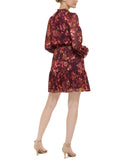 Vince Camuto Womens Chiffon Floral Fit & Flare Dress VC2M3849