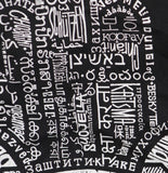 La Pop Art Word Art "Protect" Hamsa Hand Divine Graphic V-Neck T-Shirt Black 2XL