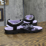JBU Kaia Casual Flat Sandals S4KAI01 Black / Purple 7M