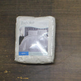 Truly Soft Pleated Duvet Set Ivory Polyester 3-Piece Ivory Off White King