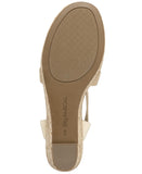 Style & Co. Siennaa Closed Toe Wedge Espadrilles Sandals Papyrus Brown 6.5M