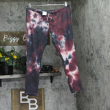 Chaser Womens Tie-Dyed Maternity Jogger Pants P8001386 Berry Pink Tie Dye M