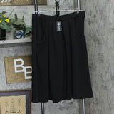 24seven Comfort Apparel Womens Plus Size Classic Knee Length Skirt Black 2X