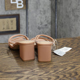 A New Day Women's Blakely Mule Heels with Memory Foam Insole Light Brown 8.5M