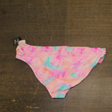 Salt + Cove Trendy Plus Size Tie-Dye Side-Tab Bikini Bottom Pink Wave Multi 2X