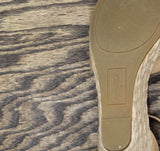 Style & Co. Womens Seleeney Faux Leather Wedge Sandals Nude Smooth Brown 7M
