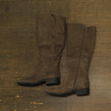 Style & Co. Womens Charmanee Riding Boots 10017739700 Dark Taupe Brown 5M