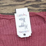 Hippie Rose Womens Pink Heather Long Sleeve Open Cardigan Blouse Sweater Pink M
