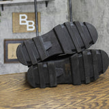 Rouge Helium Womens Lace Up Combat Boots Black 9M