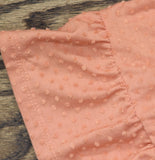 Ny Collection Swiss Dot Bell Sleeve Midi Sundress MNKD3217 Tawny Orange S