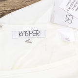 Kasper Women's Stretch Crepe Column Skirt 10551766 Vanilla Ice White 12