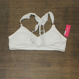 Xhilaration Juniors' Ruffle Strap Bralette Bikini Top 78784734 White XL