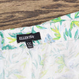 Ellen Tracy Womens Linen Blend Skort 1746253 Green Multi 2XL