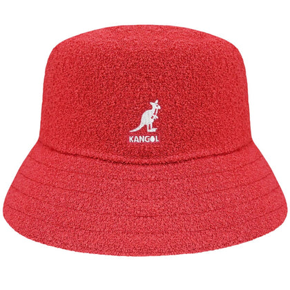Kangol Mens Bermuda Textured Bucket Hat K3050ST Cayenne Red M