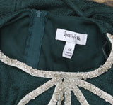 Speechless Short Sleeve Velvet Fit & Flare Party Dress Hunter Green 14