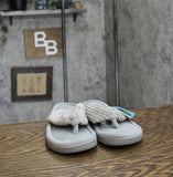 Rockdove Women's Cozy Memory Foam Flip Flop Slipper 167bcd39917015 Gray L (9-10)