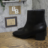 Baretraps Emilie Block Heel Booties with Back Zip BT30776 Black 10M