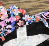 Swim Solutions Womens Blushing Pleated Tankini Swim Top 806836 Multi Pink 14