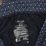 State Of Day Womens Jogger Pajama Pants 100180166MS Diamond Geo Blue M