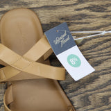 Universal Thread Womens Sol Toe Loop Ankle Strap Sandals 92609426 Tan Brown 8.5M