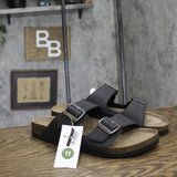 Goodfellow & Co Mens Ashwin Two Band Footbed Sandals 81202616 Black 11