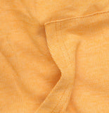 White Mark Hoodie Kangaroo Pocket V Neck Knit Sweatshirt Dress Orange L