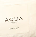 Aqua Lace Egyptian Cotton 4-Piece Sheet Set 2-3126S3WT White Queen