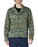 PS Paul Smith Mountain Print Field Jacket with Button Front Green Multi XL