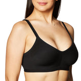 Olga Womens Easy Does It No Bulge Wireless Bra GM3911A Rich Black XL