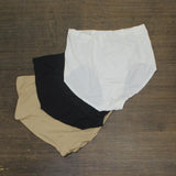 Rhonda Shear High-Waist Crisscross Shaping Brief Panties Nude / Black / White S