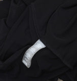 Tommy Hilfiger Pleated V Neck Long Sleeve Belted Fit Flare Midi Dress Black 2