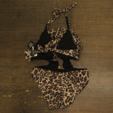 Bar III Womens Animal-Print Cowlneck One-Piece Swimsuit MBBC23230 Animal Brown M